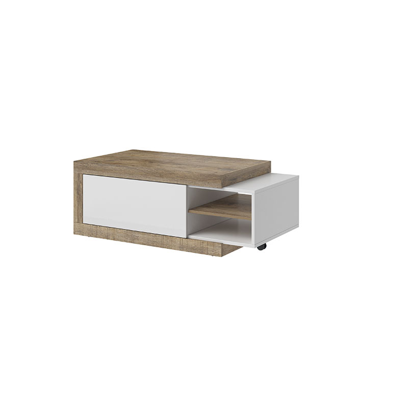 Mesa de centro Ext. com arrumação 120/153cm